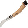 Нож грибника Opinel №8, нержавеющая сталь, рукоять бук — блистер 001250
